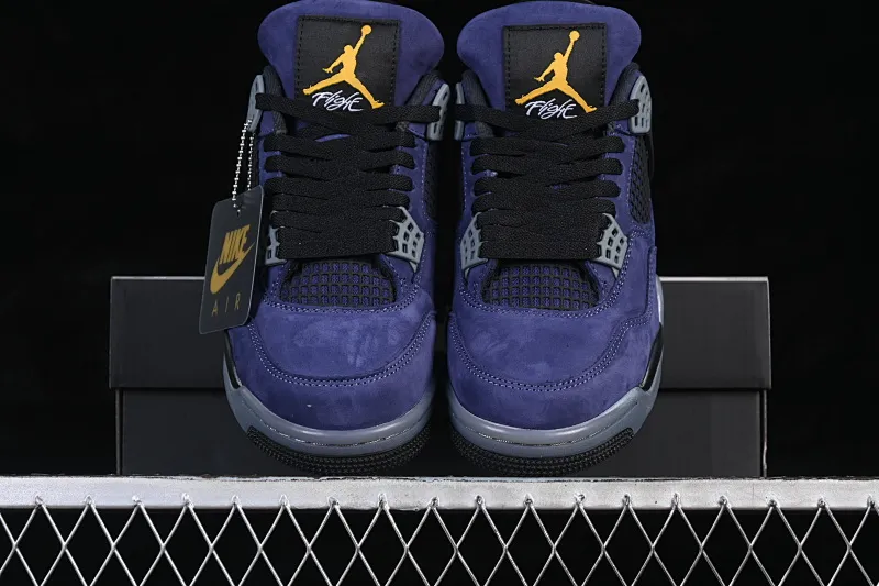 All categories Air Jordan Jordan series basketball shoes Air Jordan 4 TG version Air Jordan 4 Retro "Lakers" AJ4 Joe 4 Lakers Purple Gold FV5029-500